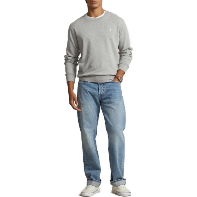 Polo Ralph Lauren FW23 Grey Crewneck Sweatshirt with Logo Embroidery for Men. MNPOKNI16823167-020 圖 3