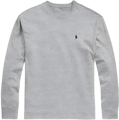 Polo Ralph Lauren FW23 灰色長袖圓領T恤刺繡小馬標誌上衣。 710938691-001 Order Polo Ralph Lauren FW23 灰色長袖圓領T恤刺繡小馬標誌上衣。 710938691-001