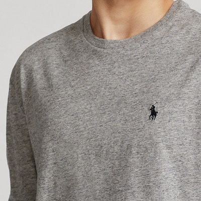 Polo Ralph Lauren FW23 灰色長袖圓領T恤刺繡小馬標誌上衣。 710938691-001 Purchase Polo Ralph Lauren FW23 灰色長袖圓領T恤刺繡小馬標誌上衣。 710938691-001
