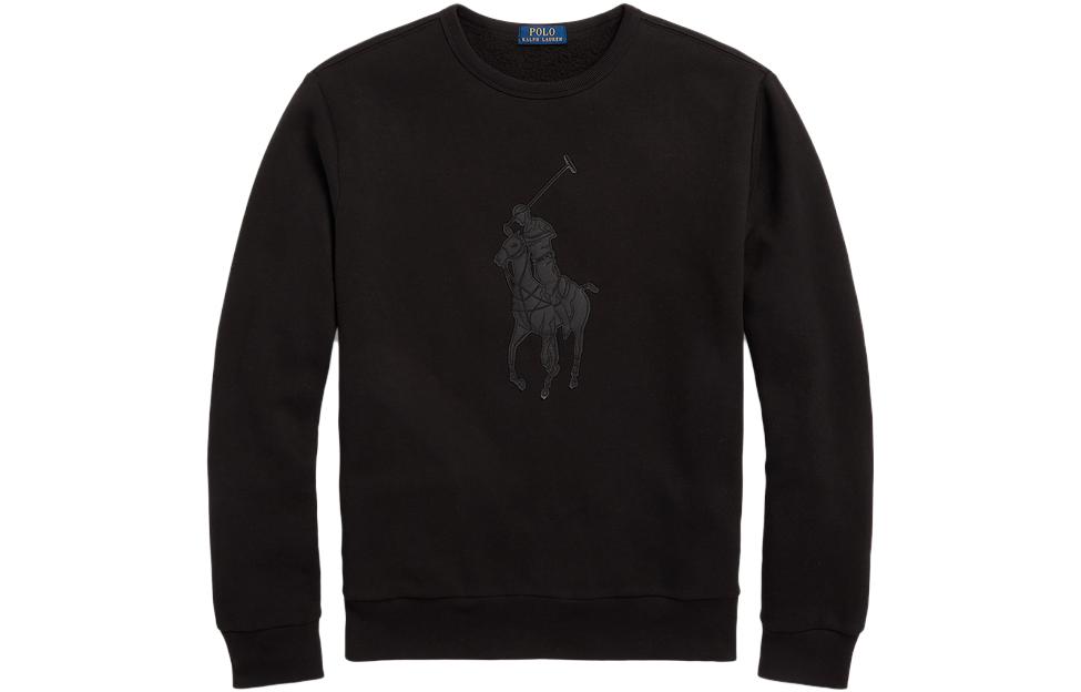 Order Polo Ralph Lauren FW23 男款黑色長袖圓領標誌衛衣 MNPOKNI16823190-001