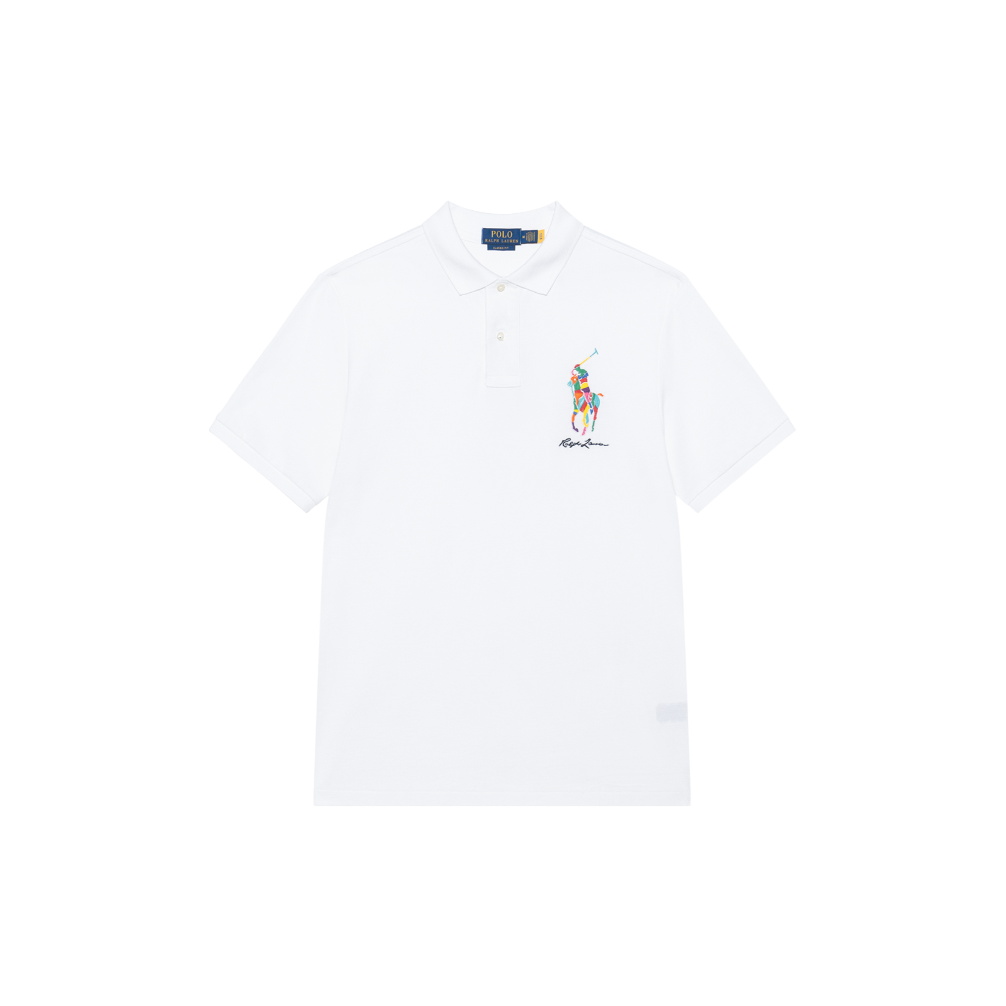 Polo Ralph Lauren FW23 Logo Embroidered Short Sleeve Polo Shirt White Men’s 710926413-002