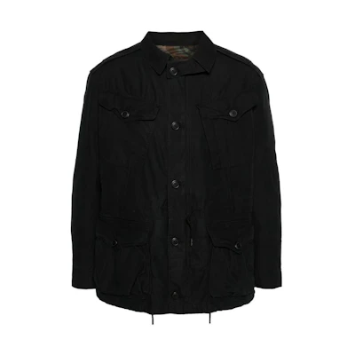 Polo Ralph Lauren FW23 Midnight Blue Solid Button-Up Jacket for Men. 710923290-001