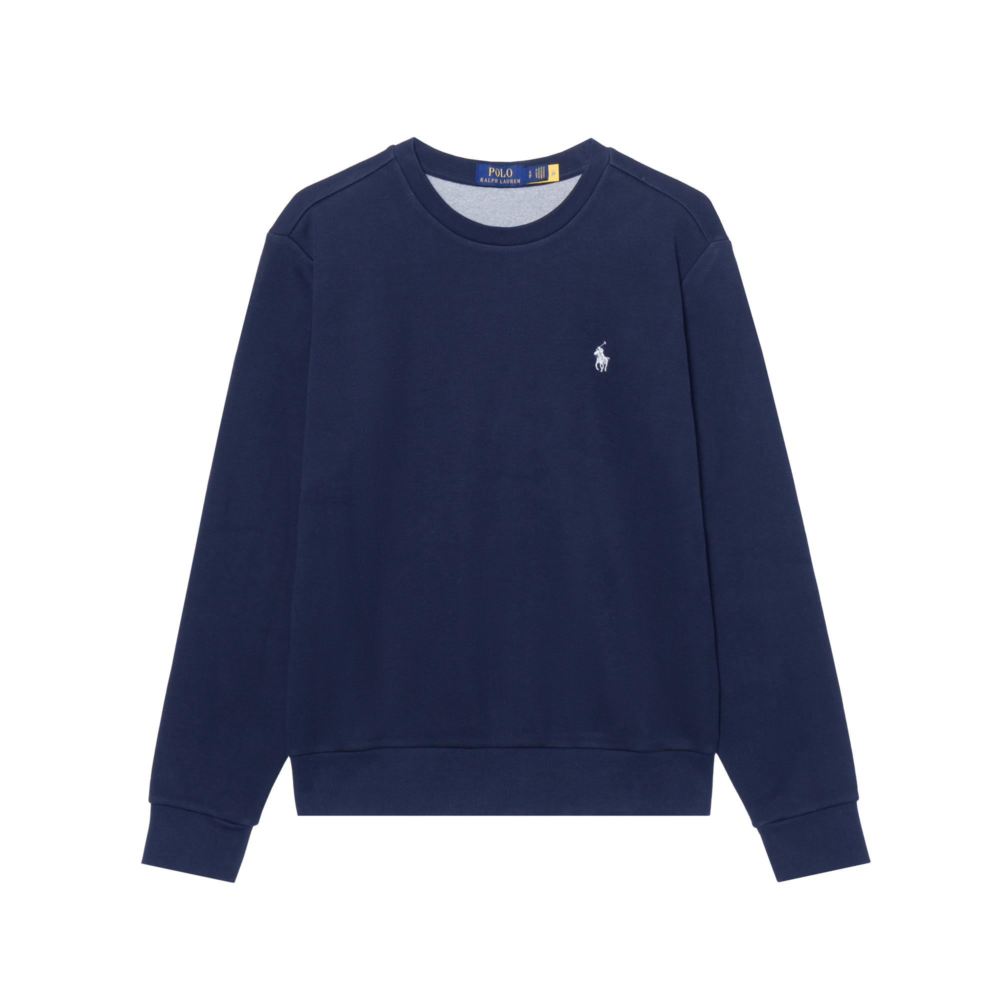 Order Polo Ralph Lauren FW23 Navy Blue Sweatshirt Logo Kuda Bordir Fleece Crewneck MNPOKNI16821901-410