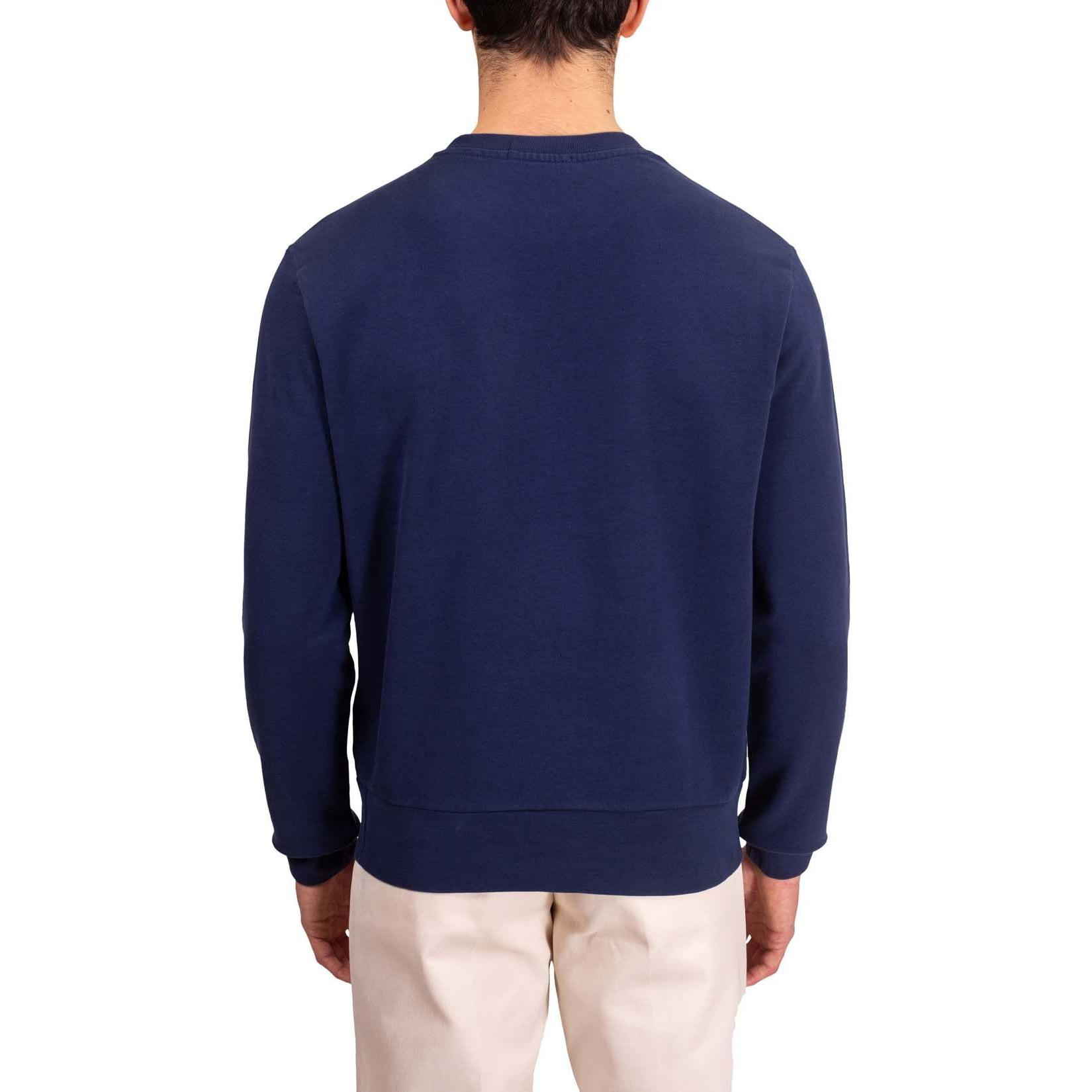 Purchase Polo Ralph Lauren FW23 Navy Blue Sweatshirt Logo Kuda Bordir Fleece Crewneck MNPOKNI16821901-410