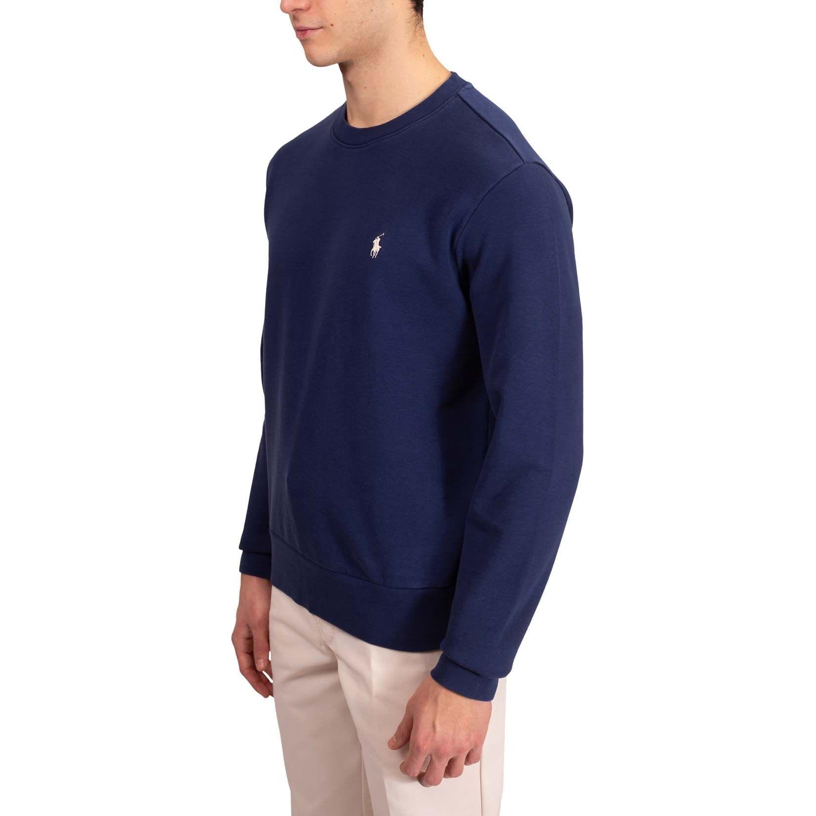 Details for Polo Ralph Lauren FW23 Navy Blue Sweatshirt Logo Kuda Bordir Fleece Crewneck MNPOKNI16821901-410