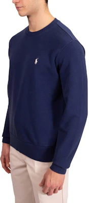Polo Ralph Lauren FW23 Navy Blue Sweatshirt Logo Kuda Bordir Fleece Crewneck MNPOKNI16821901-410 Details for Polo Ralph Lauren FW23 Navy Blue Sweatshirt Logo Kuda Bordir Fleece Crewneck MNPOKNI16821901-410