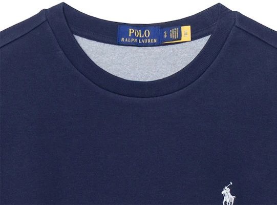 Polo Ralph Lauren FW23 Navy Blue Sweatshirt Logo Kuda Bordir Fleece Crewneck MNPOKNI16821901-410 1