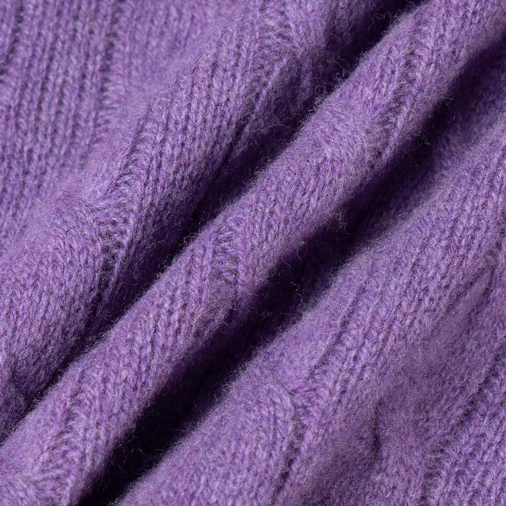 Polo Ralph Lauren FW23 Purple Cable Knit Sweater with Embroidered Logo - . MNPOSWE16821678-500 圖 10