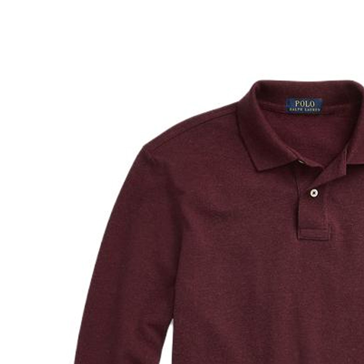 Polo Ralph Lauren FW23 Red Embroidered Logo Unisex Long Sleeve Polo Shirt. MNPOKNI16822560-600 圖 6