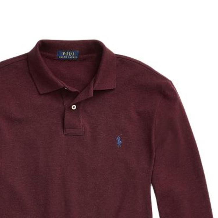 Polo Ralph Lauren FW23 Red Embroidered Logo Unisex Long Sleeve Polo Shirt. MNPOKNI16822560-600 圖 7