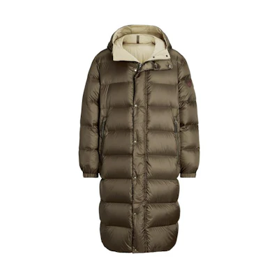 Polo Ralph Lauren FW23 Reversible Hooded Down Jacket Olive Brown Men. MNPOOTW12820079-300