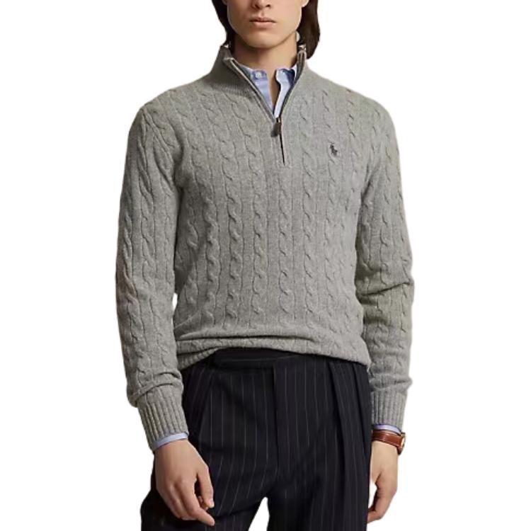 Polo Ralph Lauren FW23 Solid Half-Zip Pullover Sweater Men MNPOSWE16821658-200 圖 4