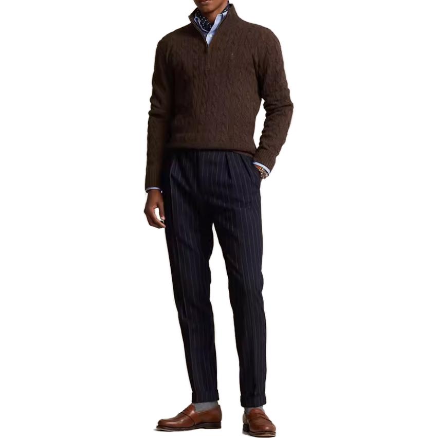 Polo Ralph Lauren FW23 Solid Half-Zip Pullover Sweater Men MNPOSWE16821658-200 圖 7