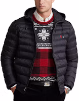 Lookbook Polo Ralph Lauren FW23 刺繡標誌純棉連帽外套 黑色 男款 MNPOOTW16021128-001