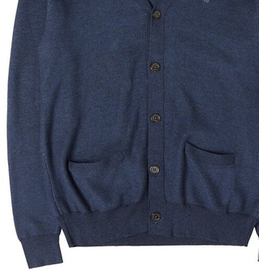 ポロラルフローレン FW23 ロゴ刺繍入りニットカーディガン ブルー 710742869-003 Purchase ポロラルフローレン FW23 ロゴ刺繍入りニットカーディガン ブルー 710742869-003