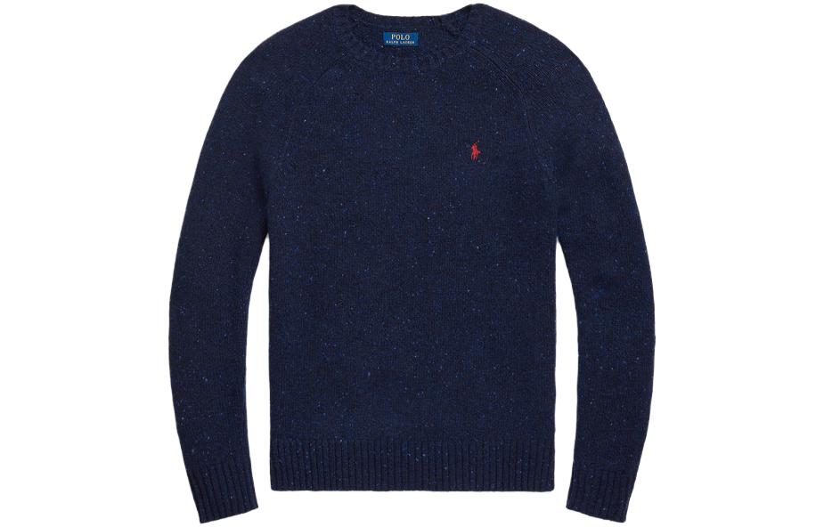 Polo Ralph Lauren FW23 Solid Logo Knit Sweater Navy Blue (). MNPOSWE16821643-410 圖 2
