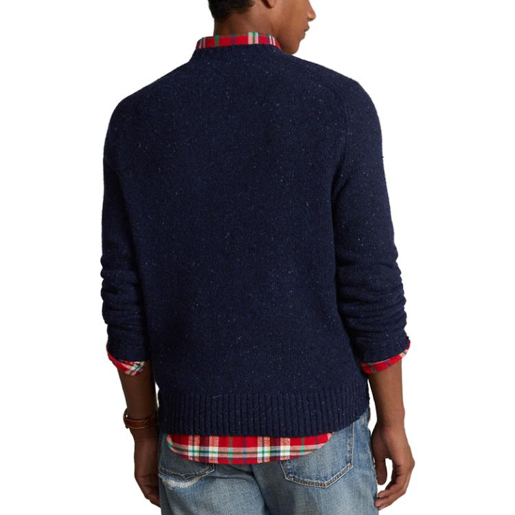 Polo Ralph Lauren FW23 Solid Logo Knit Sweater Navy Blue (). MNPOSWE16821643-410 圖 5