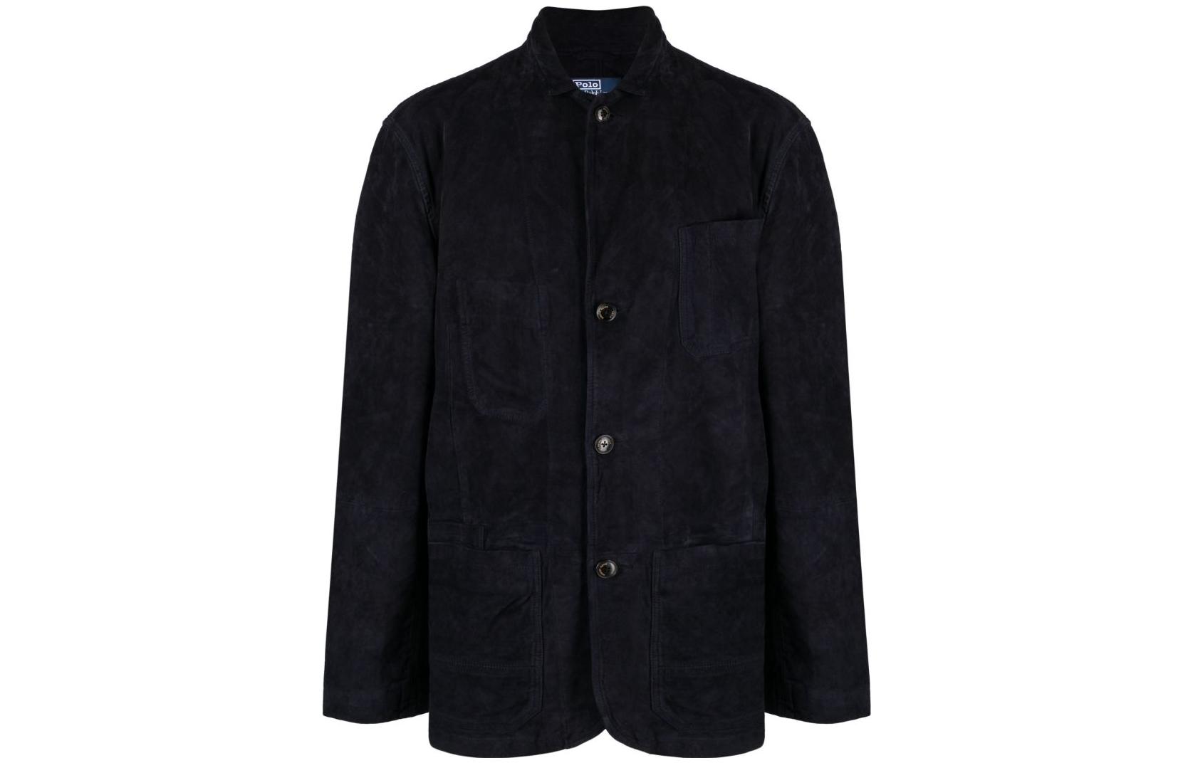 Polo Ralph Lauren FW23 Solid Navy Single-Breasted Blazer  Long Sleeve. 710907617-002