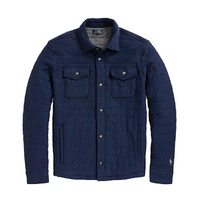 Polo Ralph Lauren FW23 Solid Single-Breasted Long-Sleeve Jacket Navy Blue . 710880324-001