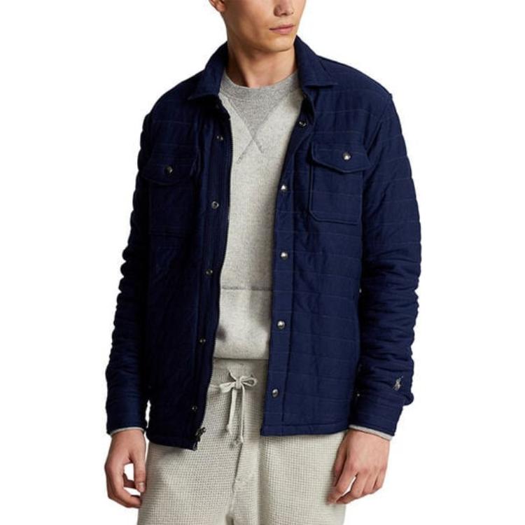 Polo Ralph Lauren FW23 Solid Single-Breasted Long-Sleeve Jacket Navy Blue . 710880324-001 圖 5