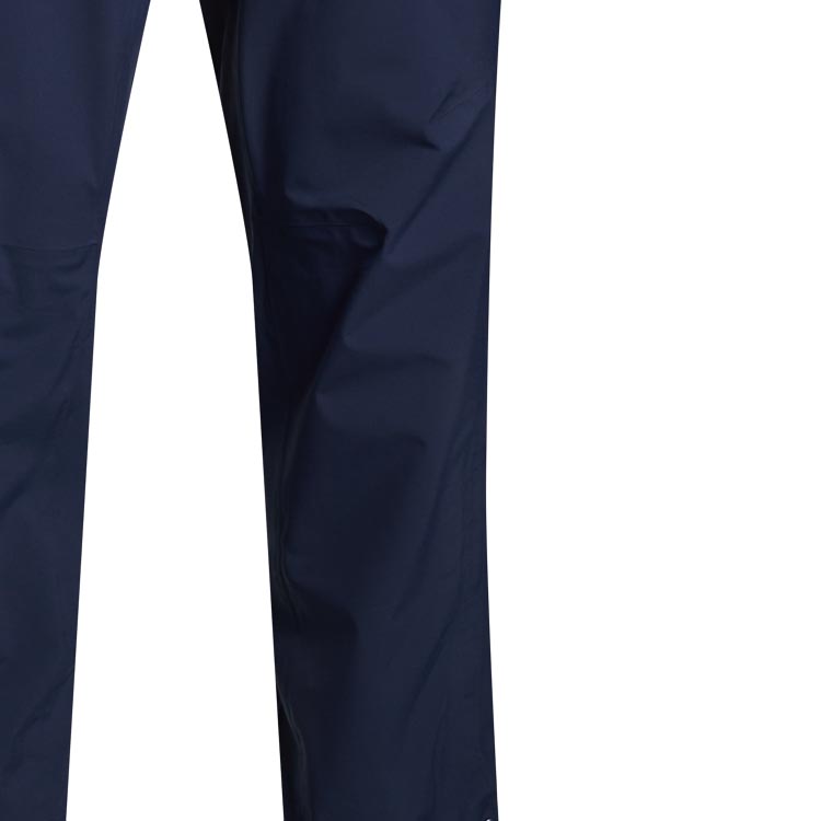 Shop 폴로 랄프 로렌 FW23 솔리드 스플릿 헴 지퍼 캐주얼 팬츠 네이비 블루. MNXGPNT17620108-410