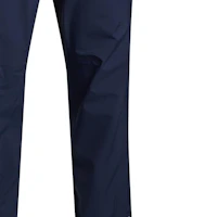 Shop Polo Ralph Lauren FW23 海军蓝纯色开叉拉链休闲长裤 MNXGPNT17620108-410