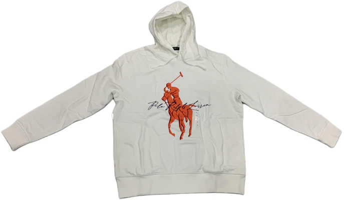 Polo Ralph Lauren FW23 White Logo Print Pullover Hoodie Long Sleeve 710871367-007 Order Polo Ralph Lauren FW23 White Logo Print Pullover Hoodie Long Sleeve 710871367-007