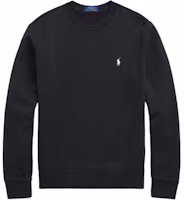 Order Polo Ralph Lauren FW24 Black Crewneck Sweatshirt with Embroidered Pony Logo MNPOKNI16823979-001