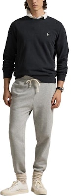 ポロ ラルフローレン FW24 ブラック クルーネックスウェットシャツ 刺繍ポニーロゴ MNPOKNI16823979-001 Lookbook ポロ ラルフローレン FW24 ブラック クルーネックスウェットシャツ 刺繍ポニーロゴ MNPOKNI16823979-001