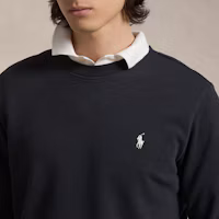 Details for Polo Ralph Lauren FW24 Black Crewneck Sweatshirt with Embroidered Pony Logo MNPOKNI16823979-001