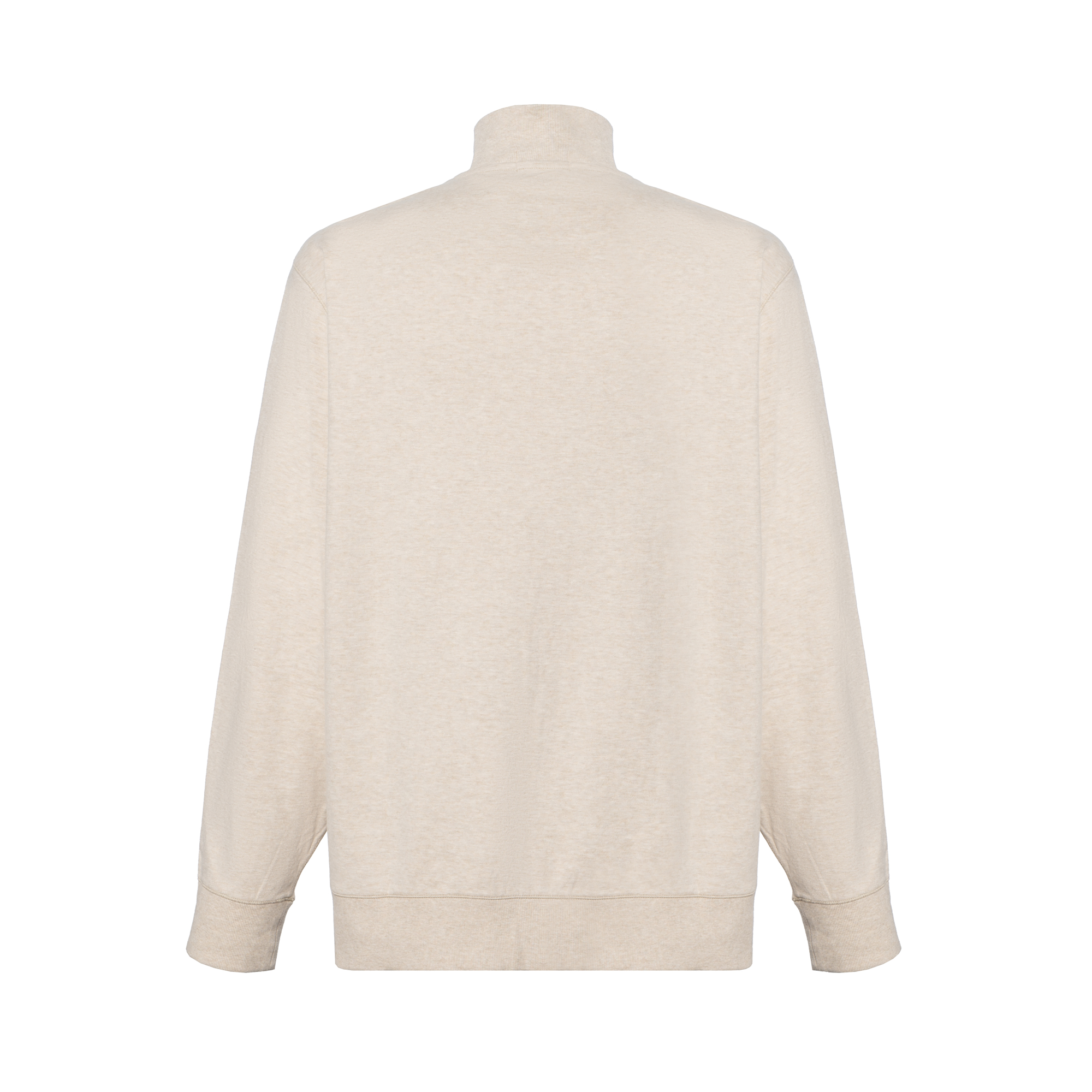 Lookbook Polo Ralph Lauren FW24 Brown Half-Zip Sweatshirt Logo Bordir. 710890534-032