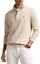 Shop Polo Ralph Lauren FW24 Brown Half-Zip Sweatshirt Logo Bordir. 710890534-032
