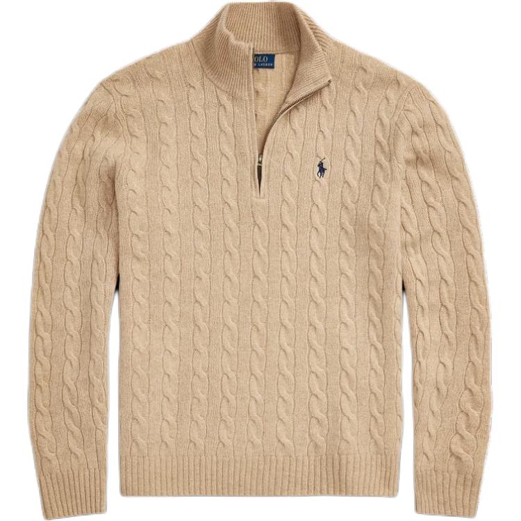Polo Ralph Lauren FW24  Cable Knit Sweater Camel Fashion & Comfort. MNPOSWE16821713 圖 2