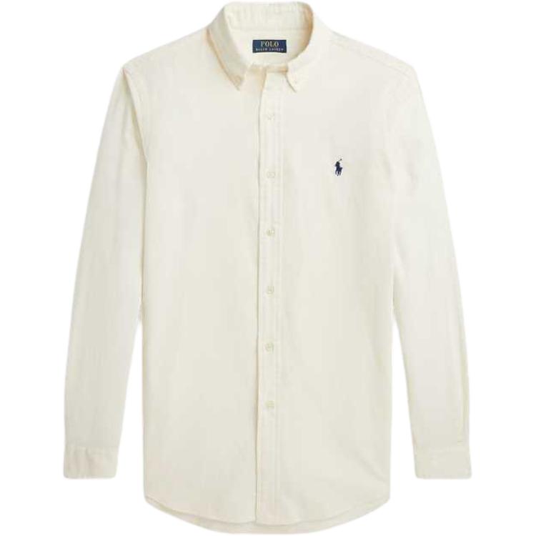Polo Ralph Lauren FW24  Classic Corduroy Shirt Cream Color MNPOWOV16823108