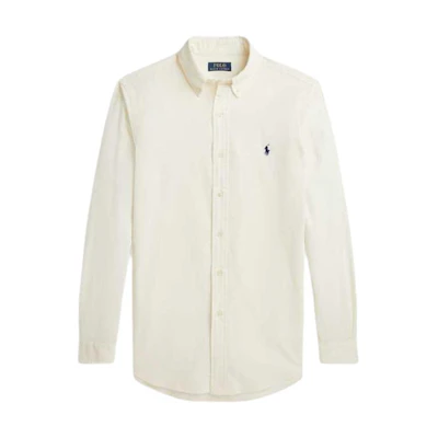 Polo Ralph Lauren FW24 Classic Corduroy Shirt Cream Color MNPOWOV16823108