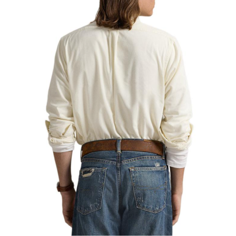 Polo Ralph Lauren FW24  Classic Corduroy Shirt Cream Color MNPOWOV16823108 圖 5