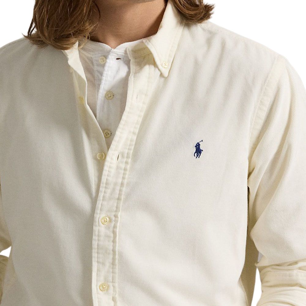 Polo Ralph Lauren FW24  Classic Corduroy Shirt Cream Color MNPOWOV16823108 圖 6