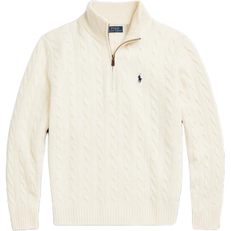Polo Ralph Lauren FW24  Cream Cable Knit Sweater MNPOSWE16821679