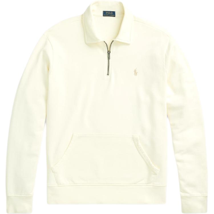 Polo Ralph Lauren FW24  Cream Half-Zip Pullover with Pony Logo Embroidery. MNPOKNI16823633-101 圖 2