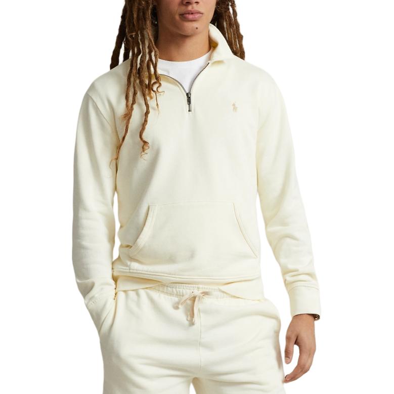 Polo Ralph Lauren FW24  Cream Half-Zip Pullover with Pony Logo Embroidery. MNPOKNI16823633-101 圖 4