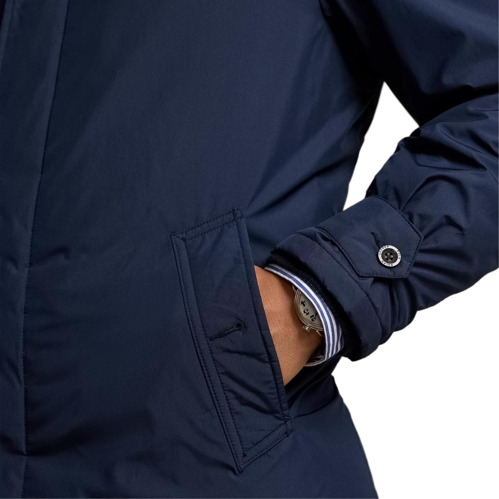 Polo Ralph Lauren FW24  Dark Blue Thick Long-Sleeve Jacket with Pony Logo. MNPOOTW12820093-410 圖 5