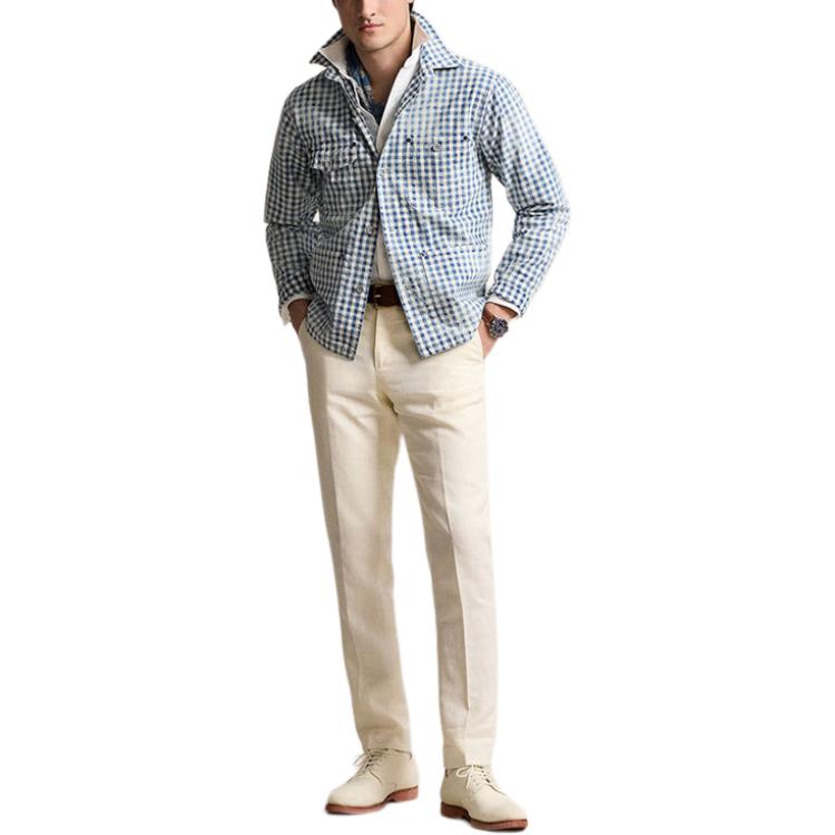 Polo Ralph Lauren FW24  Indigo Plaid Long Sleeve Button-Up Shirt. MNPOWOV16823644-999 圖 3