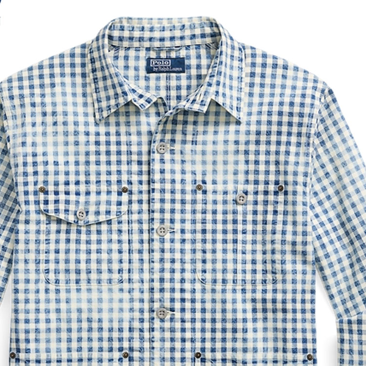 Polo Ralph Lauren FW24  Indigo Plaid Long Sleeve Button-Up Shirt. MNPOWOV16823644-999 圖 6