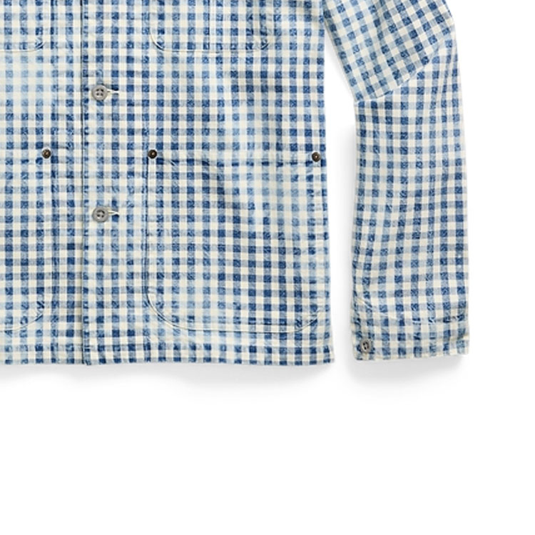 Polo Ralph Lauren FW24  Indigo Plaid Long Sleeve Button-Up Shirt. MNPOWOV16823644-999 圖 7