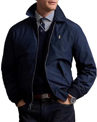 Chaqueta con cremallera Polo Ralph Lauren FW24 logo bordado azul marino sólido. 710938512-001 Buy Chaqueta con cremallera Polo Ralph Lauren FW24 logo bordado azul marino sólido. 710938512-001