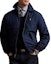 Order Chaqueta con cremallera Polo Ralph Lauren FW24 logo bordado azul marino sólido. 710938512-001