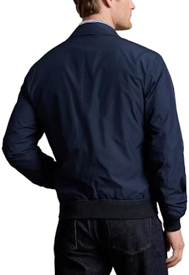 Chaqueta con cremallera Polo Ralph Lauren FW24 logo bordado azul marino sólido. 710938512-001 Shop Chaqueta con cremallera Polo Ralph Lauren FW24 logo bordado azul marino sólido. 710938512-001