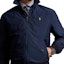 Purchase Chaqueta con cremallera Polo Ralph Lauren FW24 logo bordado azul marino sólido. 710938512-001