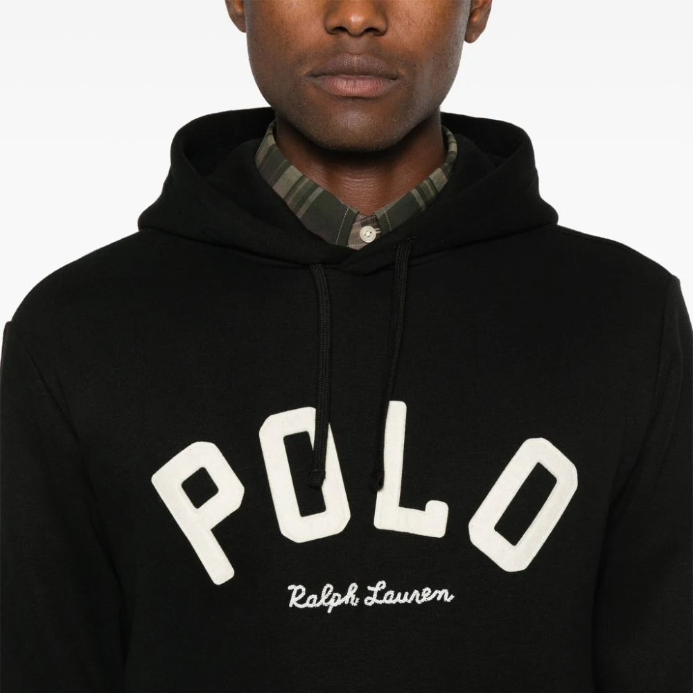 Polo Ralph Lauren FW24  Slim Fit Hoodie with Logo Graphic Print - Black 710952040-002 圖 6