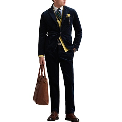 Blazer de Pana Elástica Polo Ralph Lauren FW24 Azul Marino Intenso. MNPOSPC27620654-410 Lookbook Blazer de Pana Elástica Polo Ralph Lauren FW24 Azul Marino Intenso. MNPOSPC27620654-410